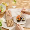 Eco-friendly bamboo tableware set, household portable restaurant tableware, table items, simple and practical tableware set details Picture